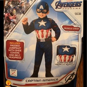 Captain America child super hero costume